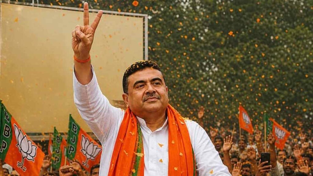 पश्चिम बंगाल में सत्ता परिवर्तन: शुभेंदु अधिकारी बने पहले भाजपा मुख्यमंत्री, ब्रिगेड ग्राउंड बना इतिहास का गवाह